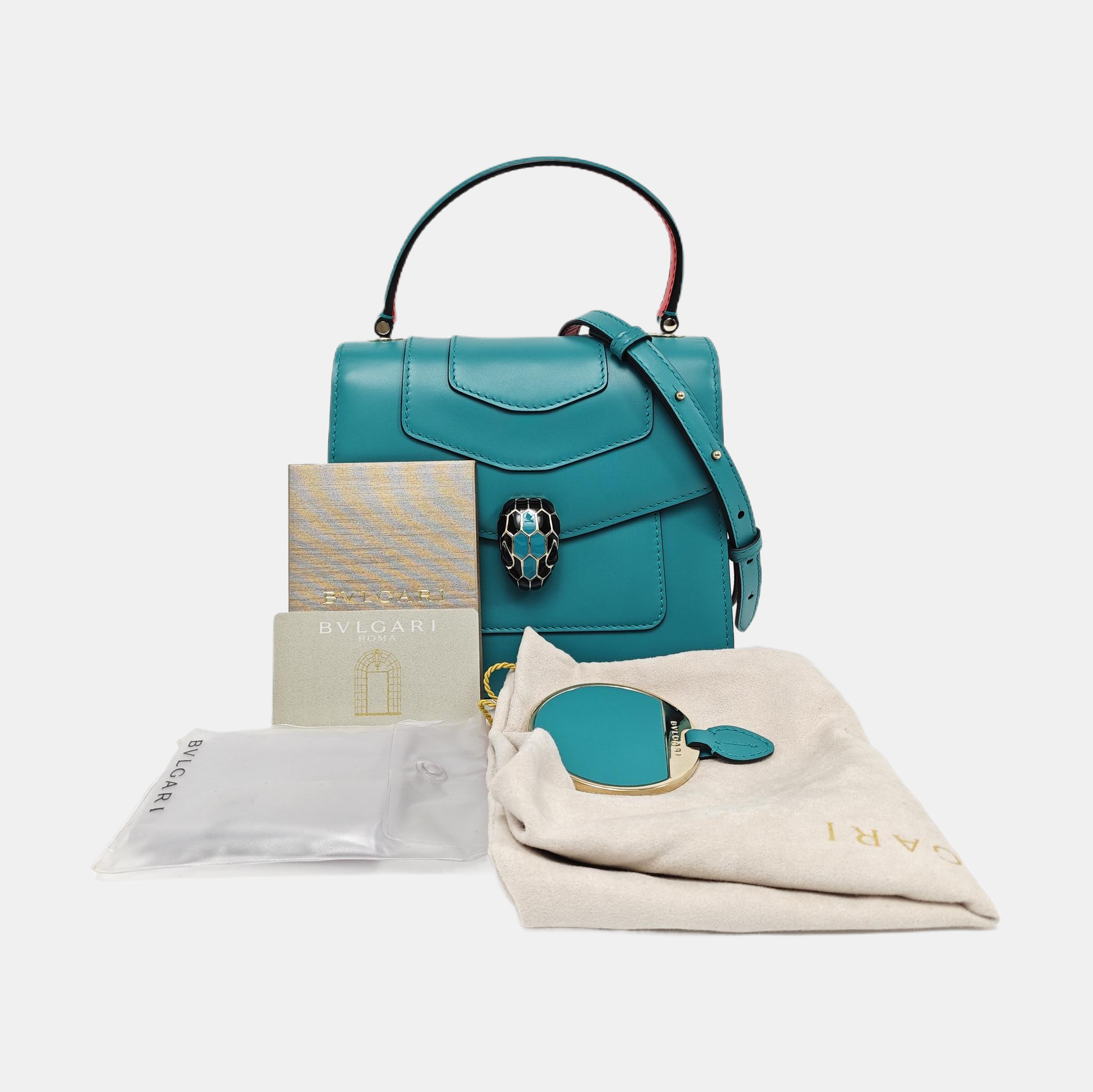 SERPENTI FOREVER Small Calfskin Green
