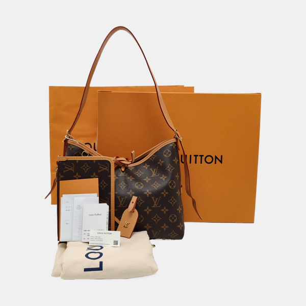 CARRYALL PM Monogram Coated Canvas Brown