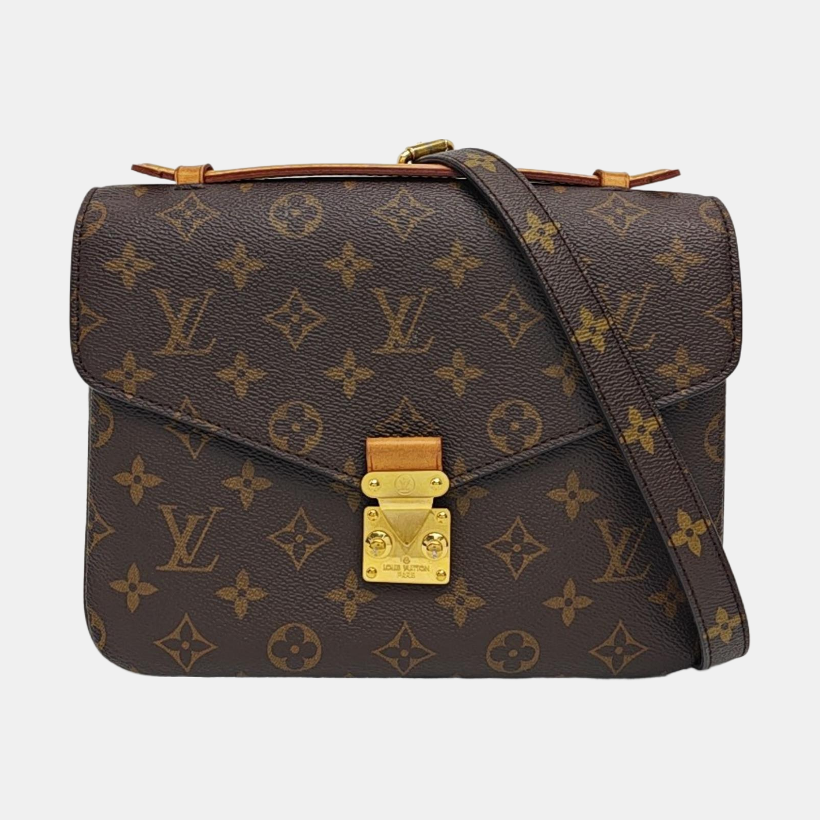 MONCEAU 26 Monogram Coated Canvas Brown
