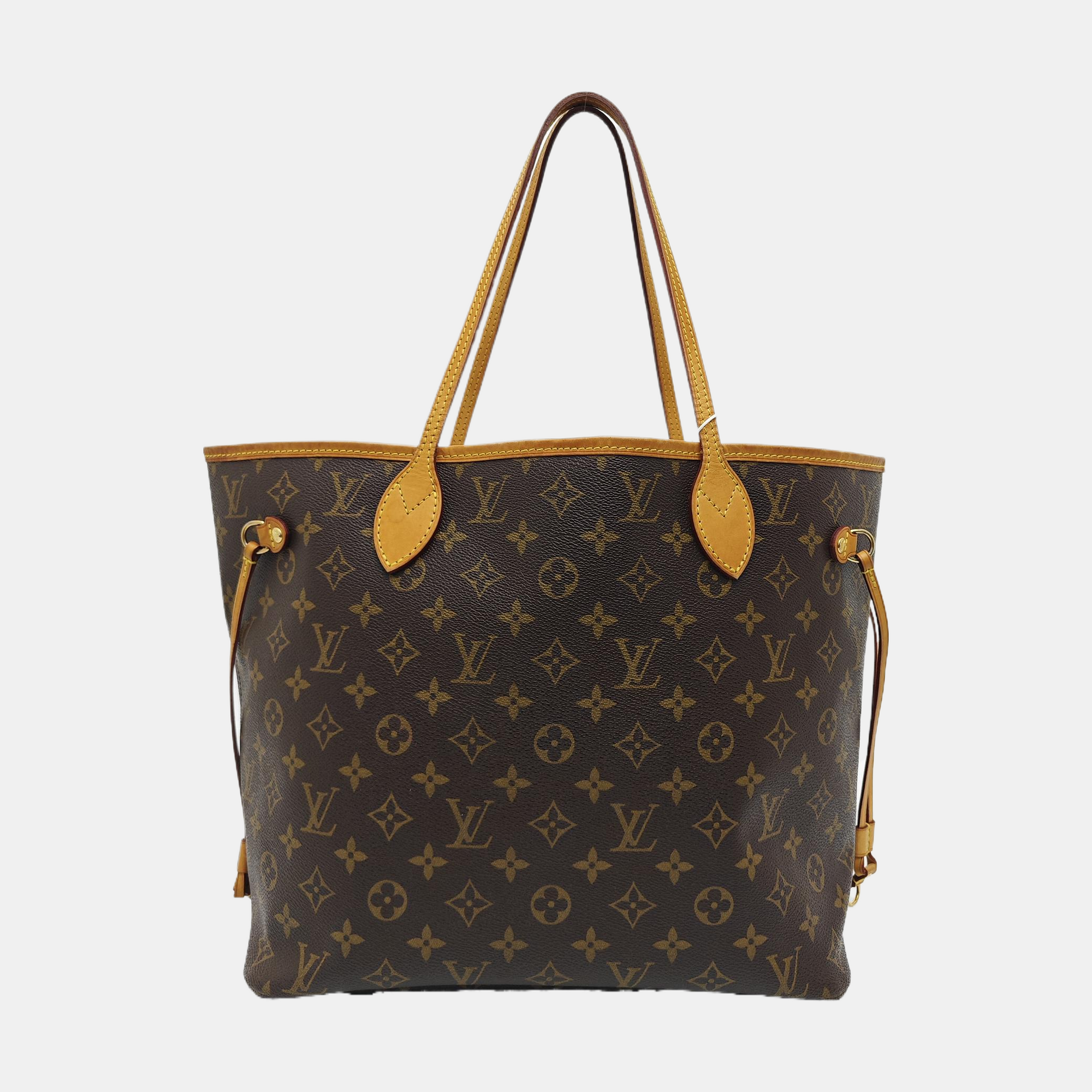 NEVERFULL MM Monogram Coated Canvas Brown