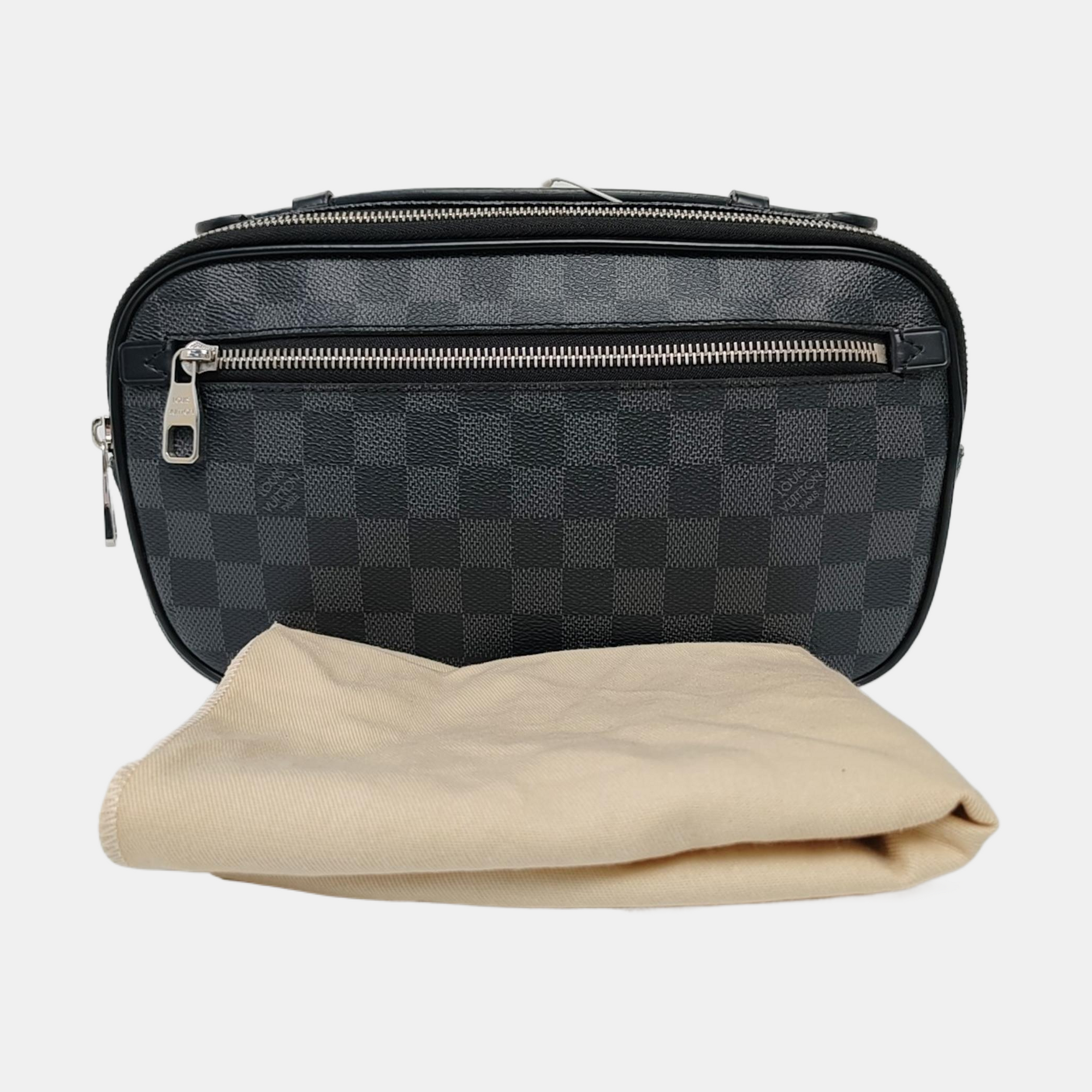 AMBLER Damier Graphite Coated Canvas Black