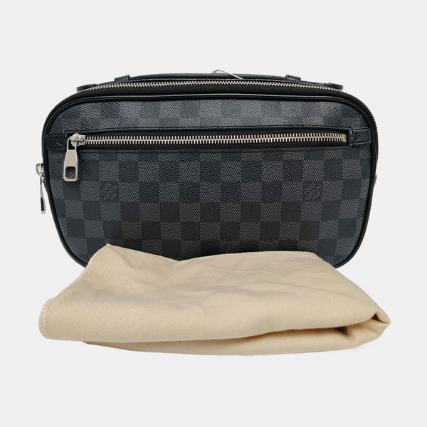 AMBLER Damier Graphite Coated Canvas Black