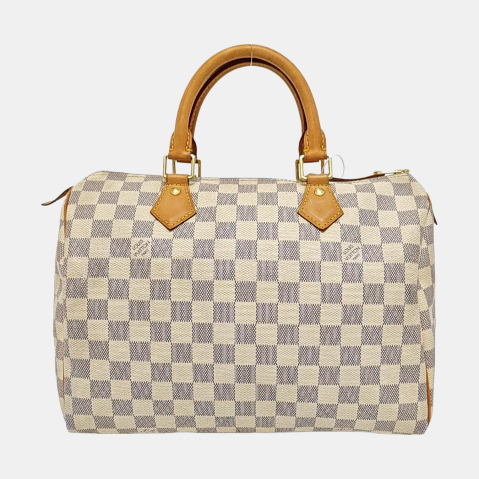 SPEEDY 30 Damier Azur Coated Canvas White