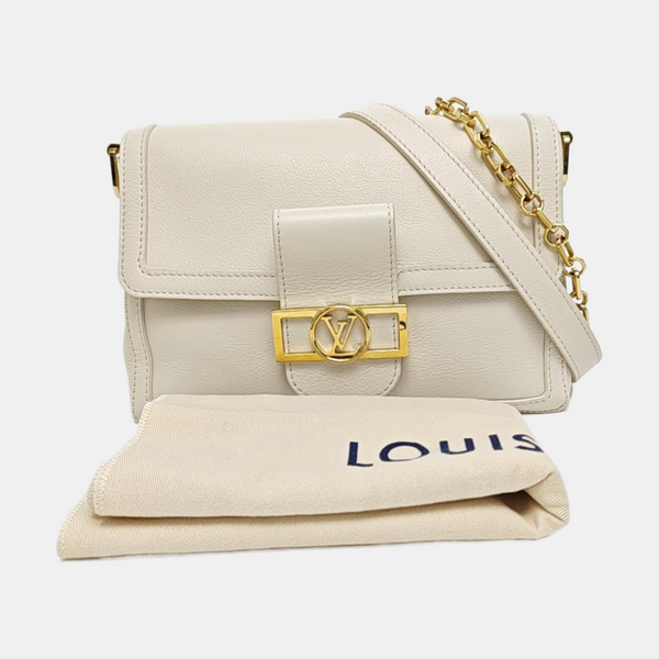 DAUPHINE MM Calfskin White