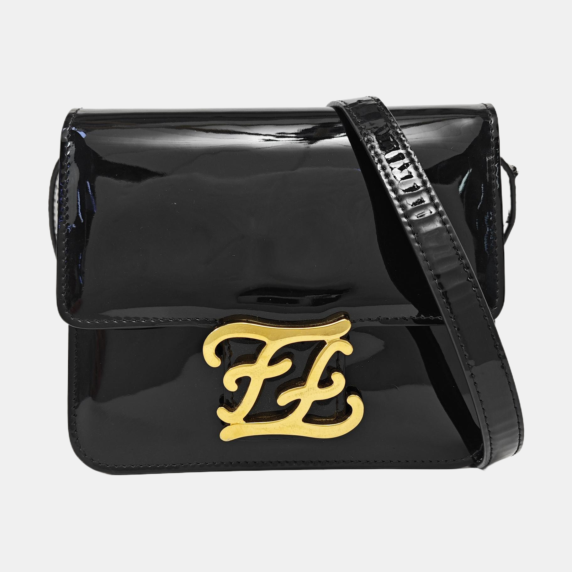 Karligraphy Patent Leather Black