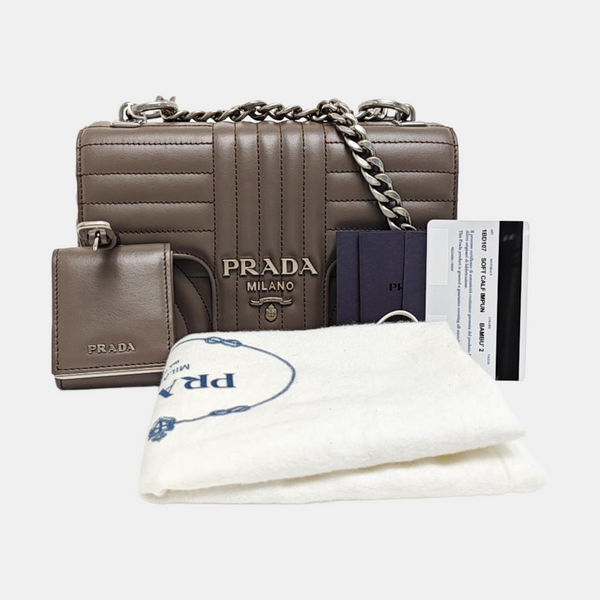 Diagramme Quilted Calfskin Gray