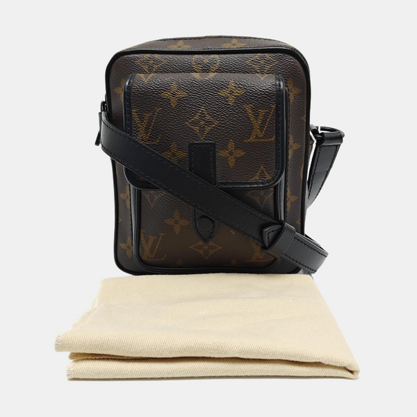 CHRISTOPHER Monogram Coated Canvas Brown