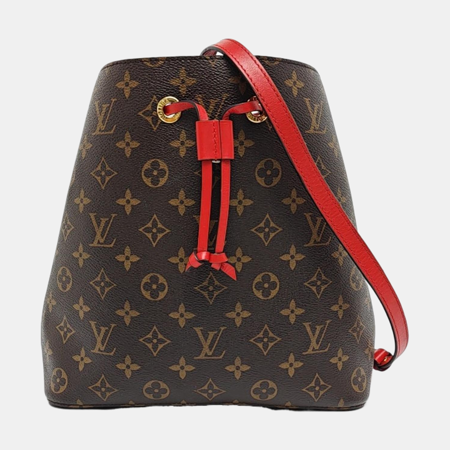 NÉONOÉ MM Monogram Coated Canvas Brown