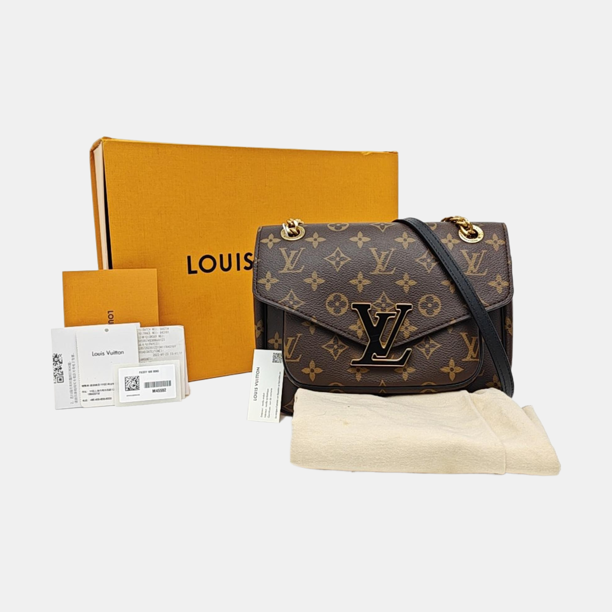 PASSY Monogram Coated Canvas Brown