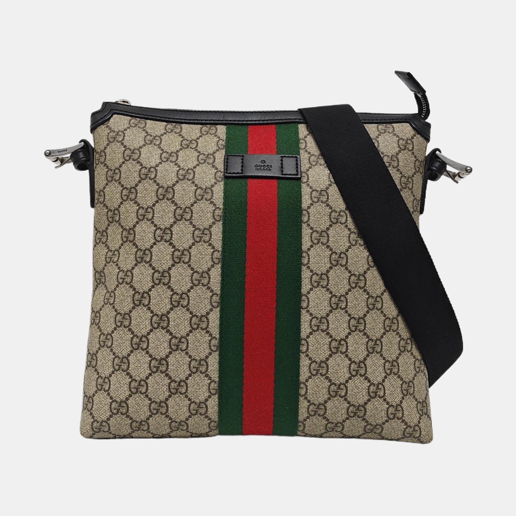 GG Supreme Monogram Coated Canvas Black