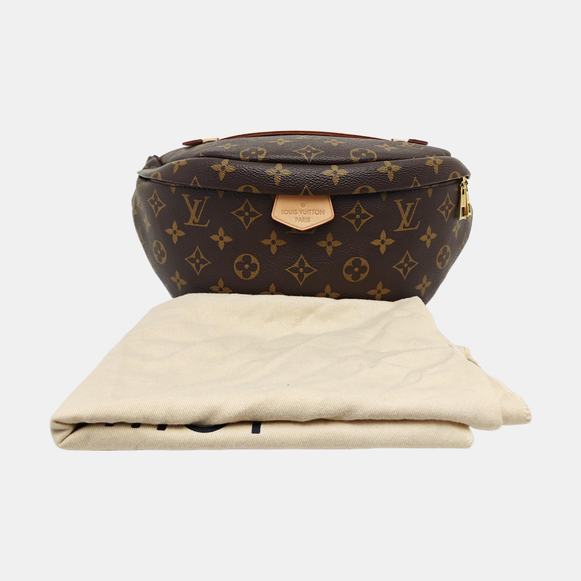 BUMBAG Monogram Coated Canvas Brown