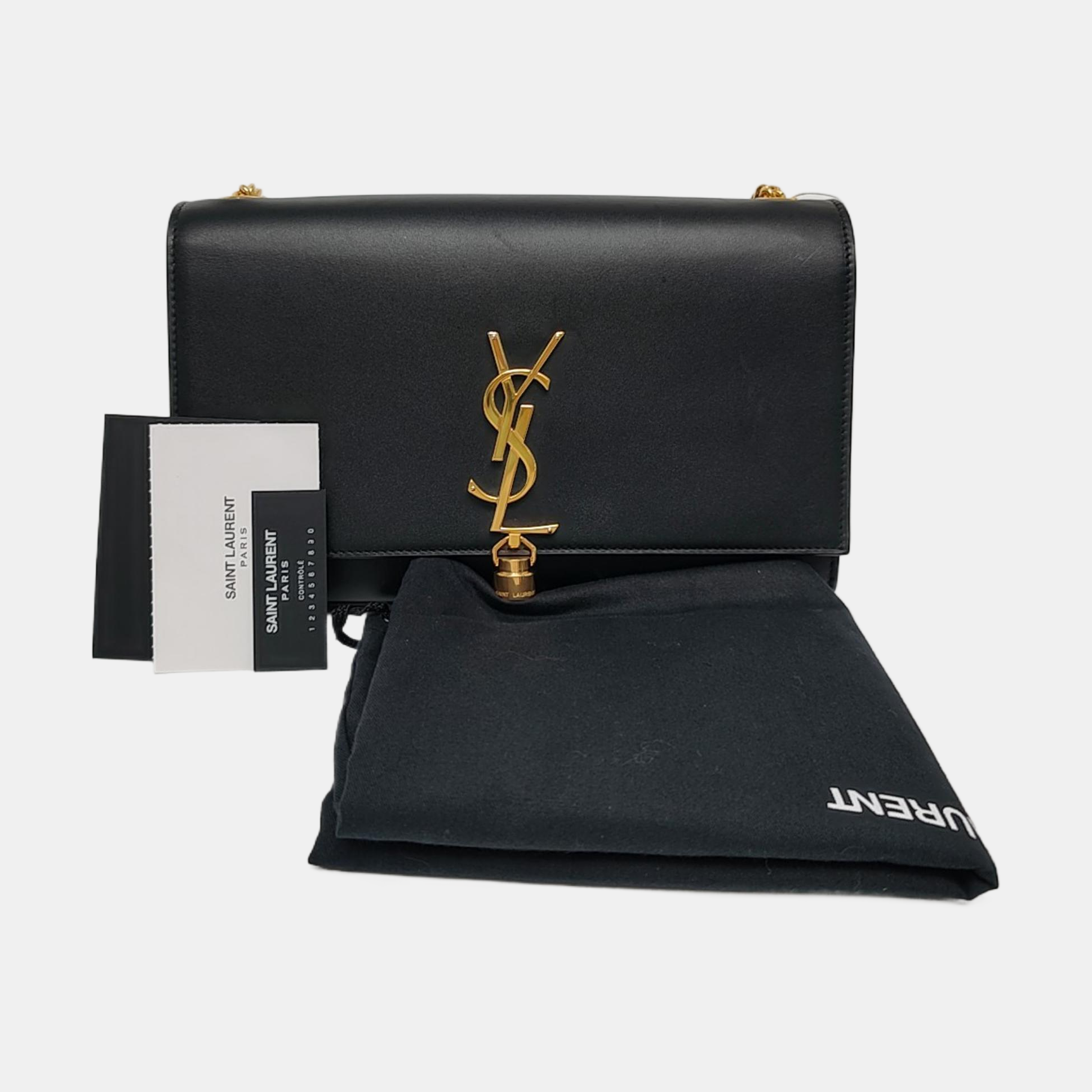 KATE Medium Calfskin Black
