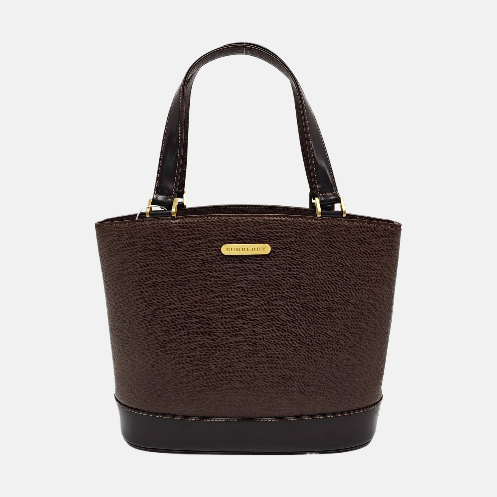 Authenticated pre-owned  Canterbury Mini Calfskin Brown - Tote Bag at Looply