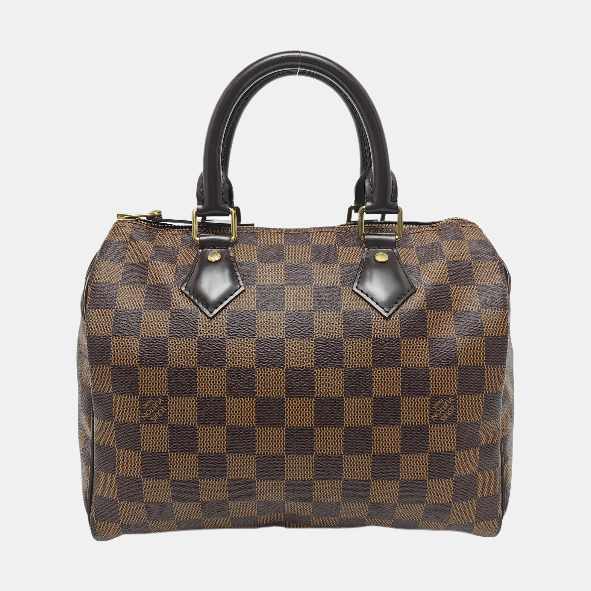 SPEEDY 25 Damier Ebene Coated Canvas Brown