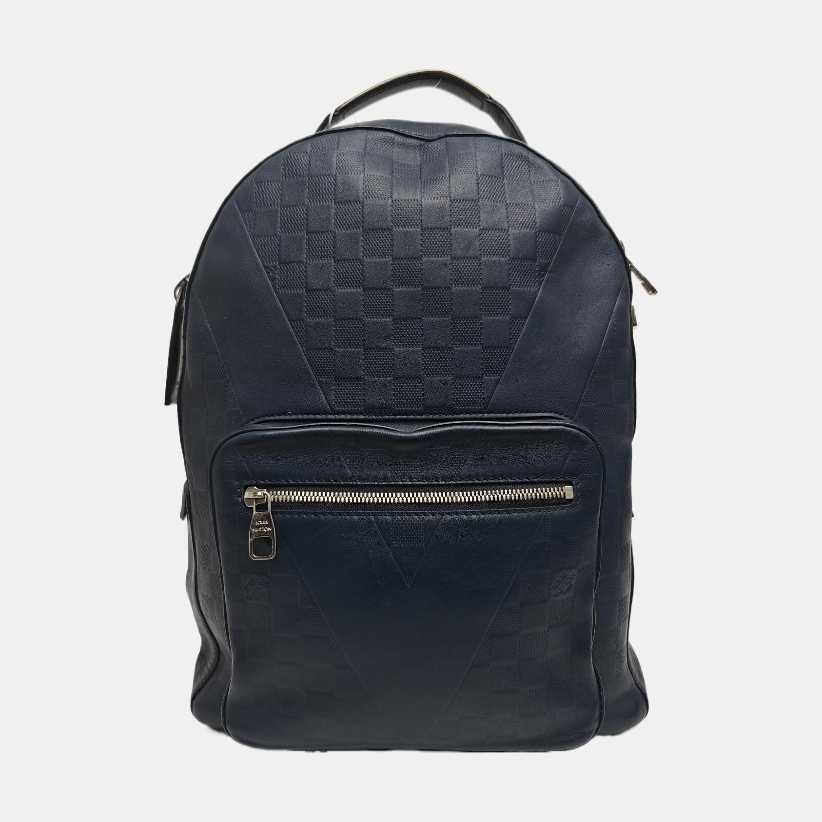 Damier Calfskin Backpack Blue