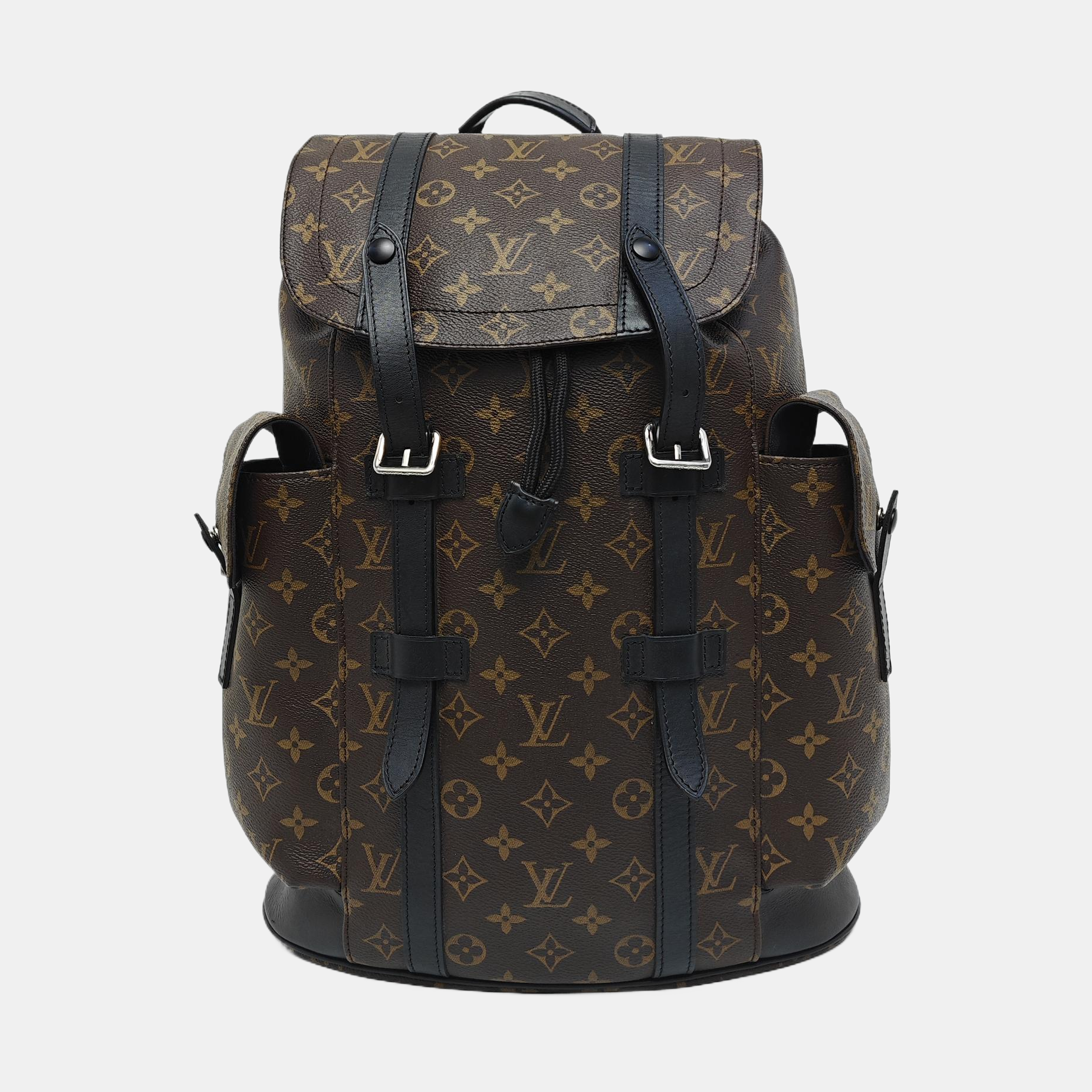 CHRISTOPHER PM Monogram Coated Canvas Brown