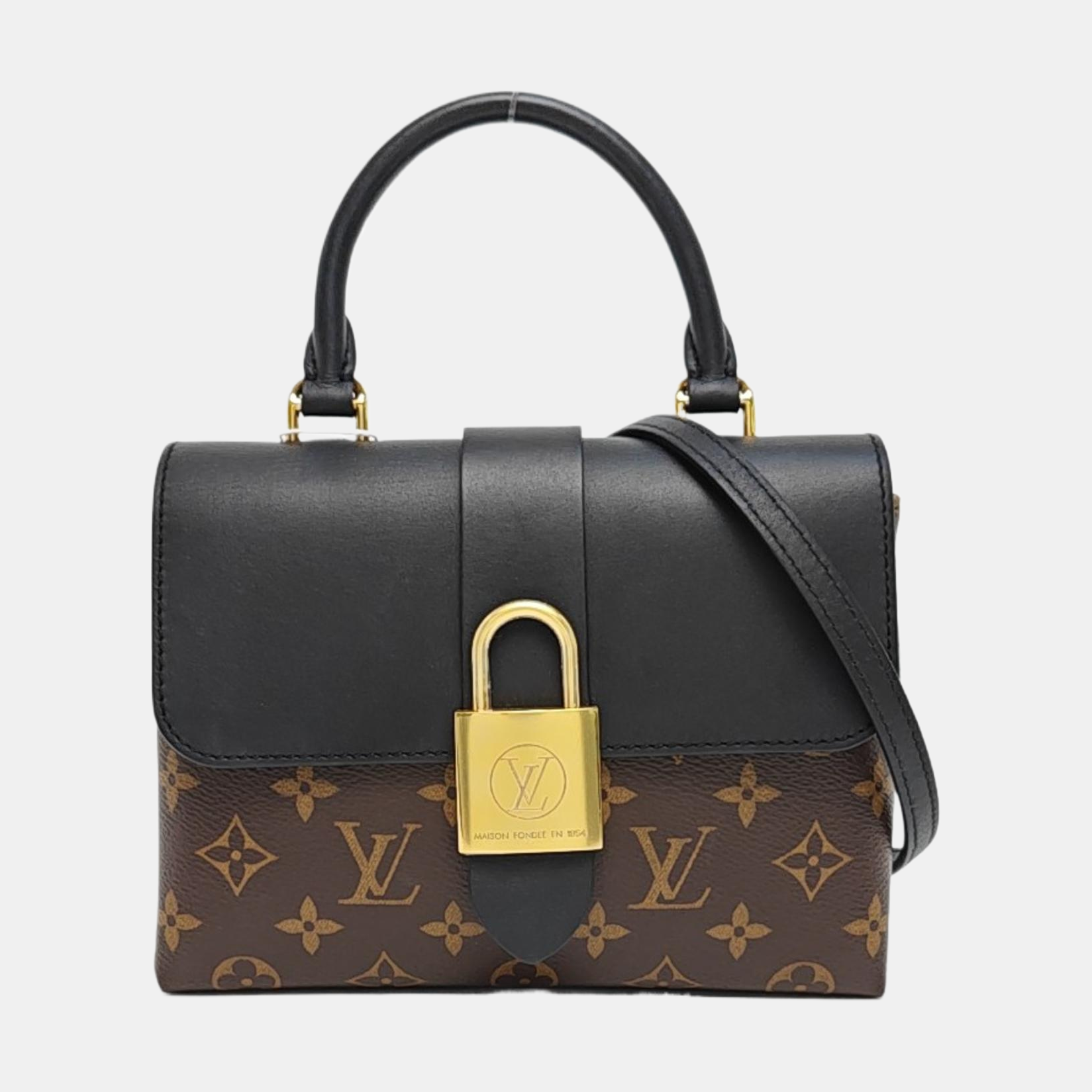 LOCKY BB Monogram Coated Canvas Brown