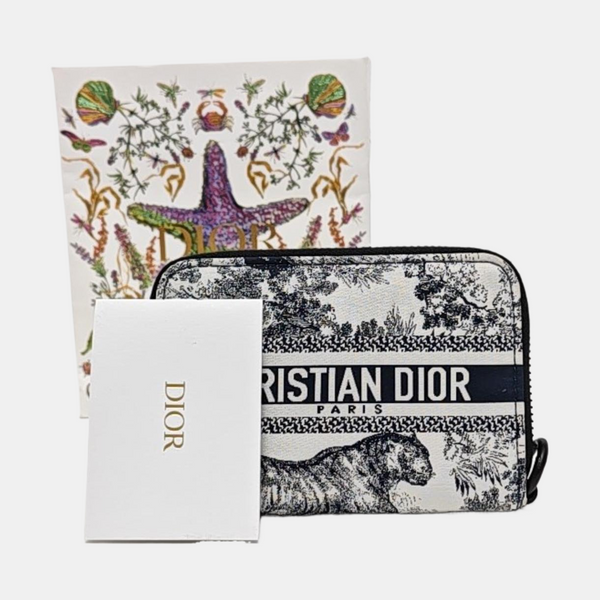 Diortravel Special Material White Wallet