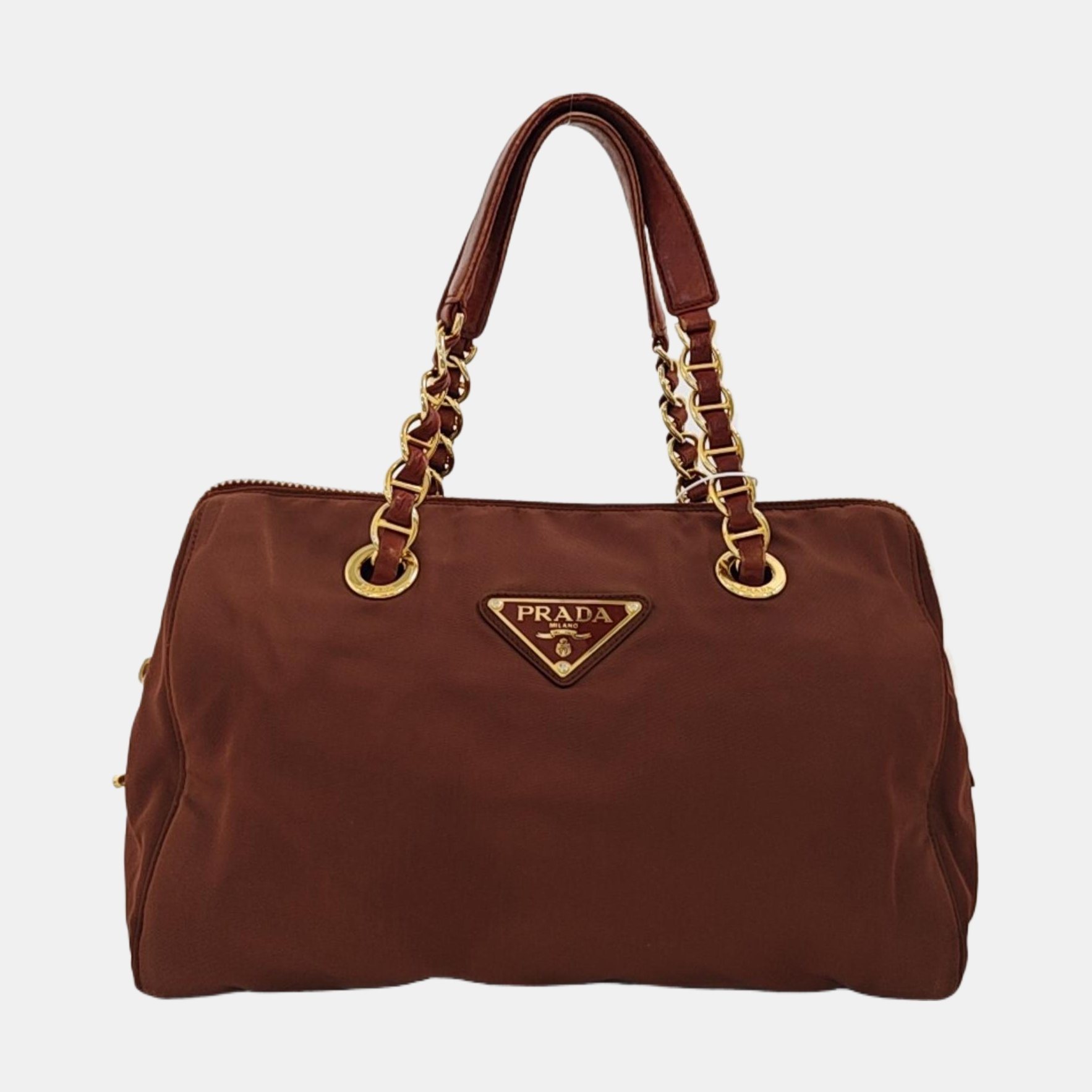 Fabric Tote Bag Brown