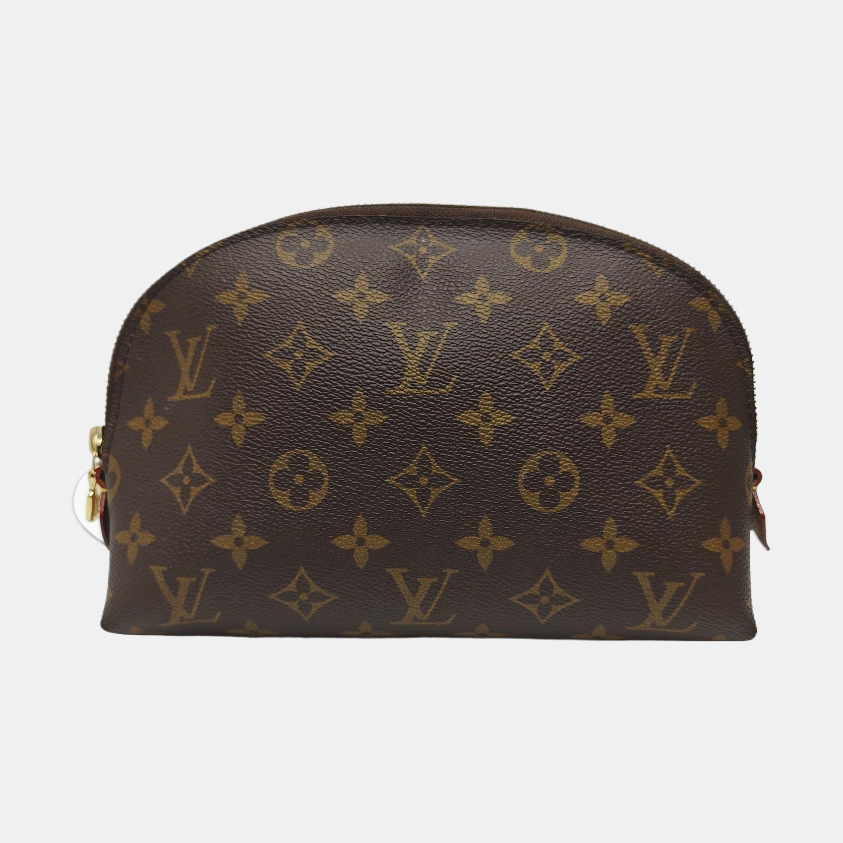 COSMETIC Monogram Coated Canvas Brown