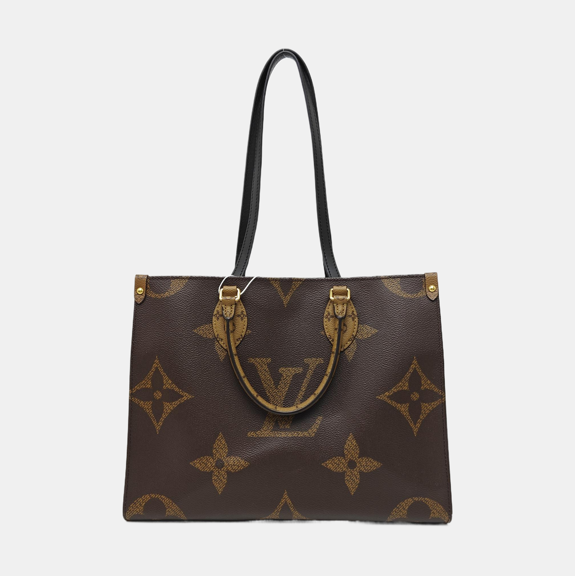 ONTHEGO MM Monogram Coated Canvas Brown
