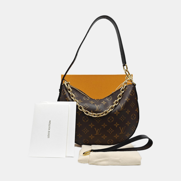 COOKIE BB Monogram Coated Canvas Brown