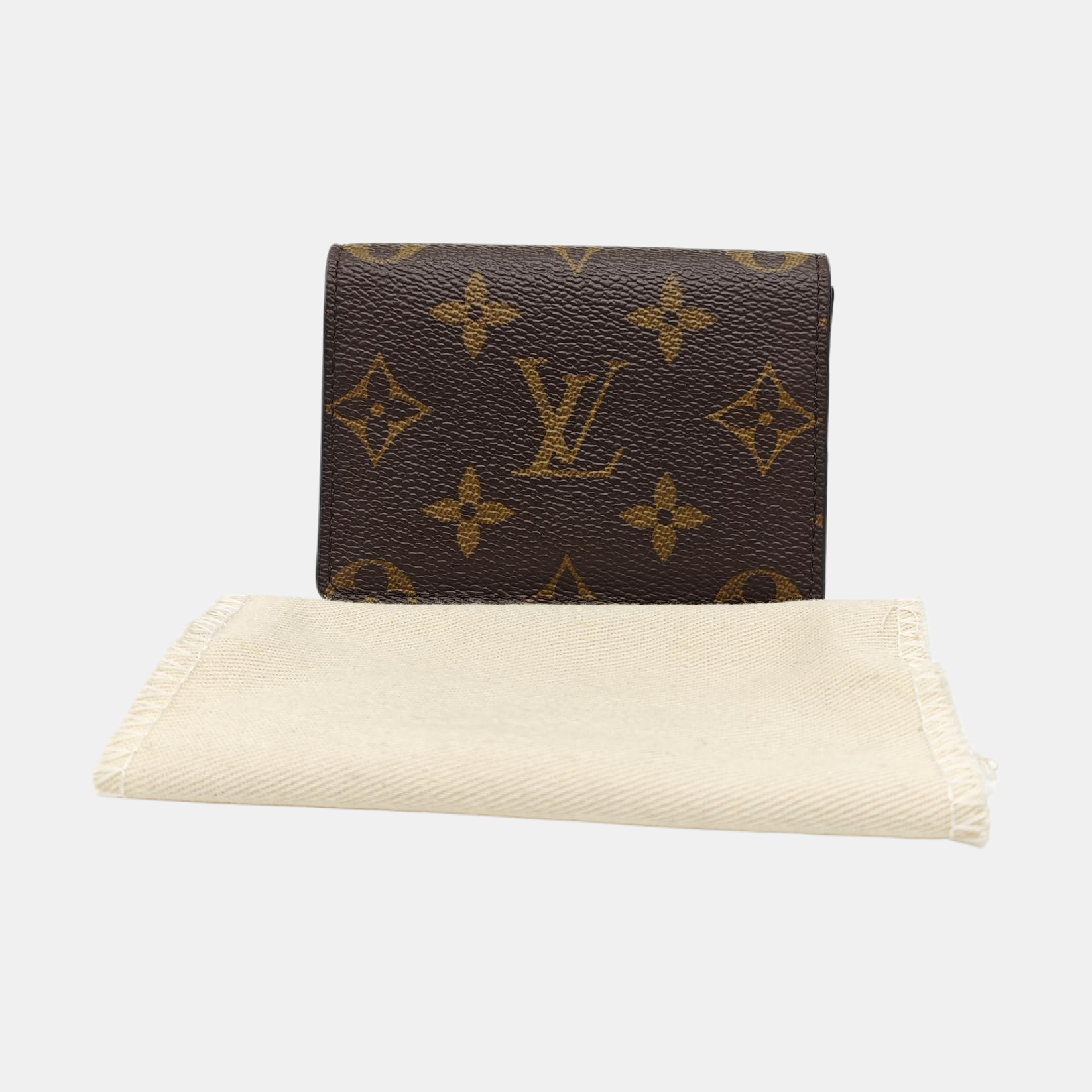 ENVELOPPE Monogram Coated Canvas Brown Card Holder