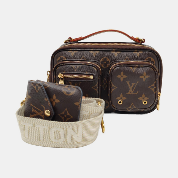 UTILITY Monogram Coated Canvas Brown