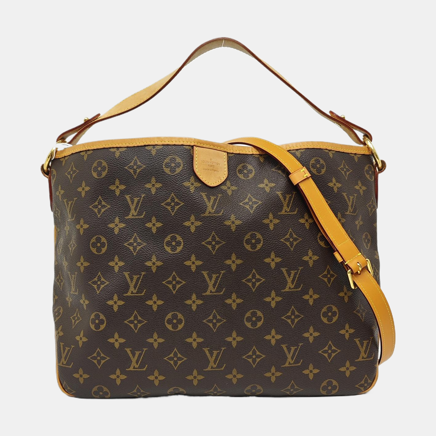Monogram Coated Canvas Shoulder Bag Brown