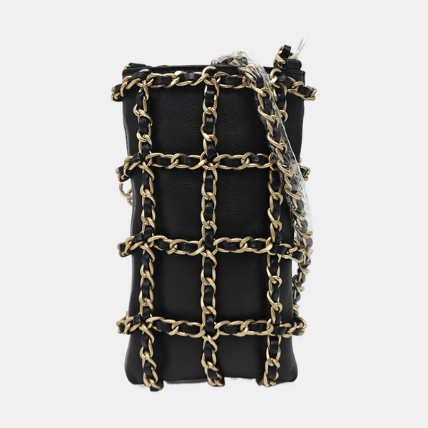 Lambskin Shoulder Bag Black