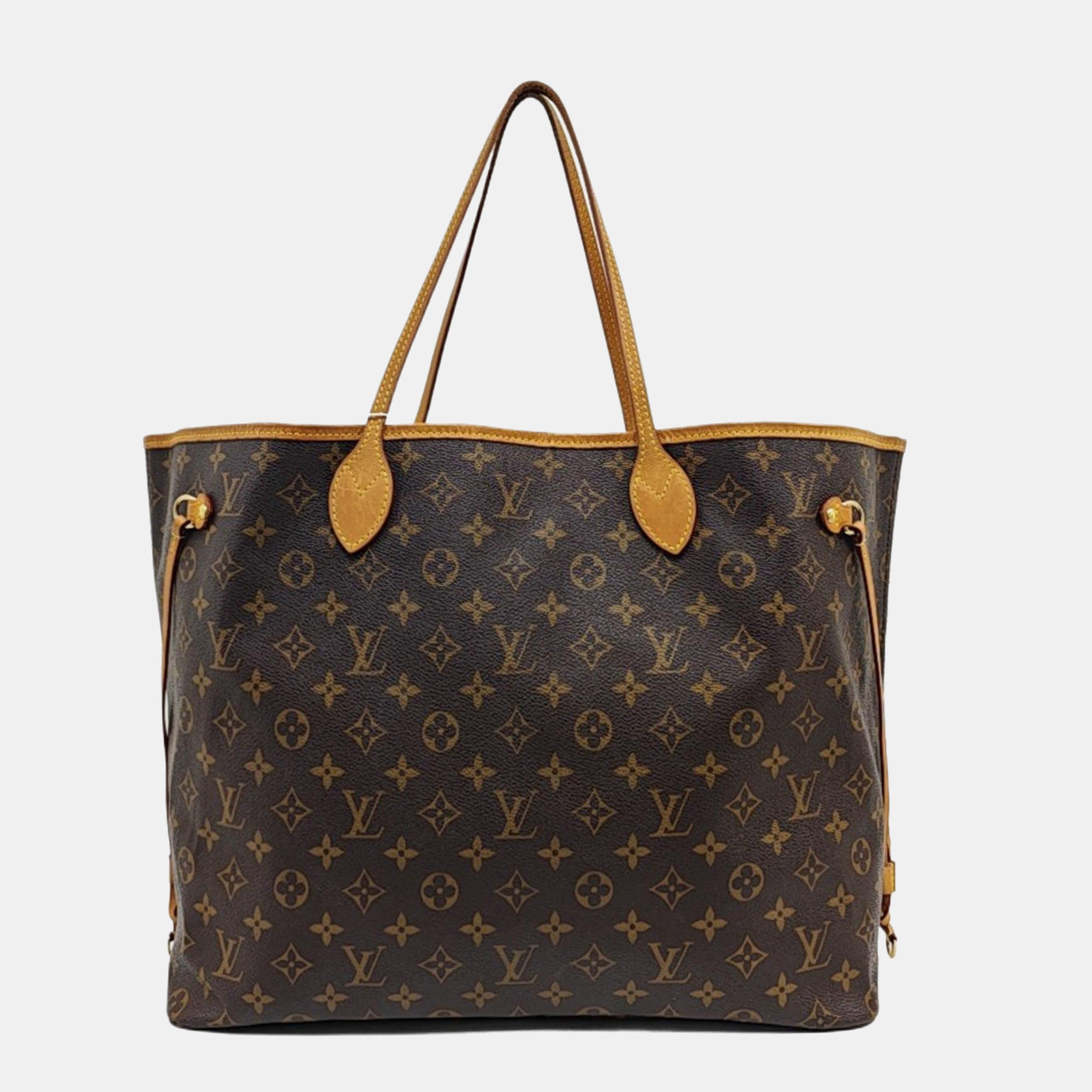 NEVERFULL GM Monogram Coated Canvas Brown