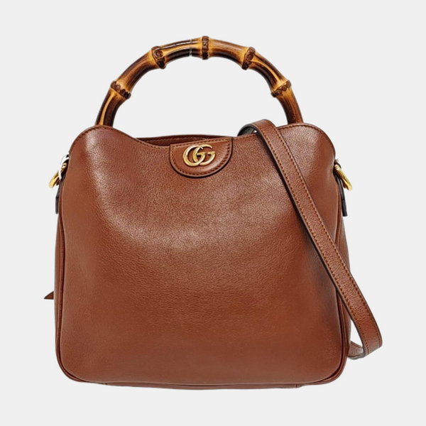 Diana Mini Calfskin Brown