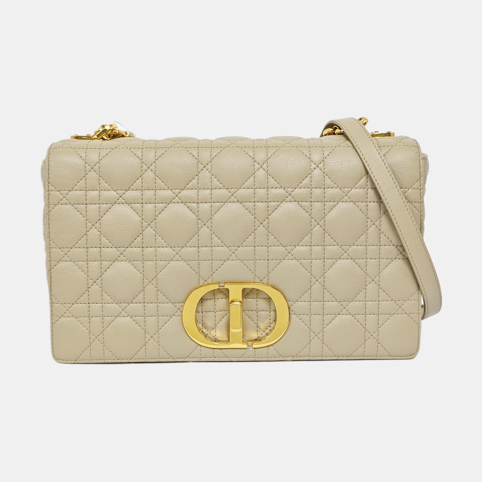 Dior Caro Cannage Calfskin Beige