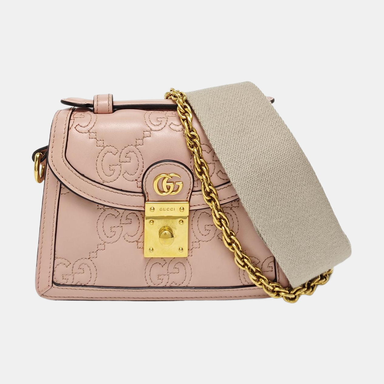 GG Matelassé Quilted Calfskin Pink