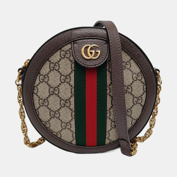 Ophidia Mini Monogram Lona Revestida Beige