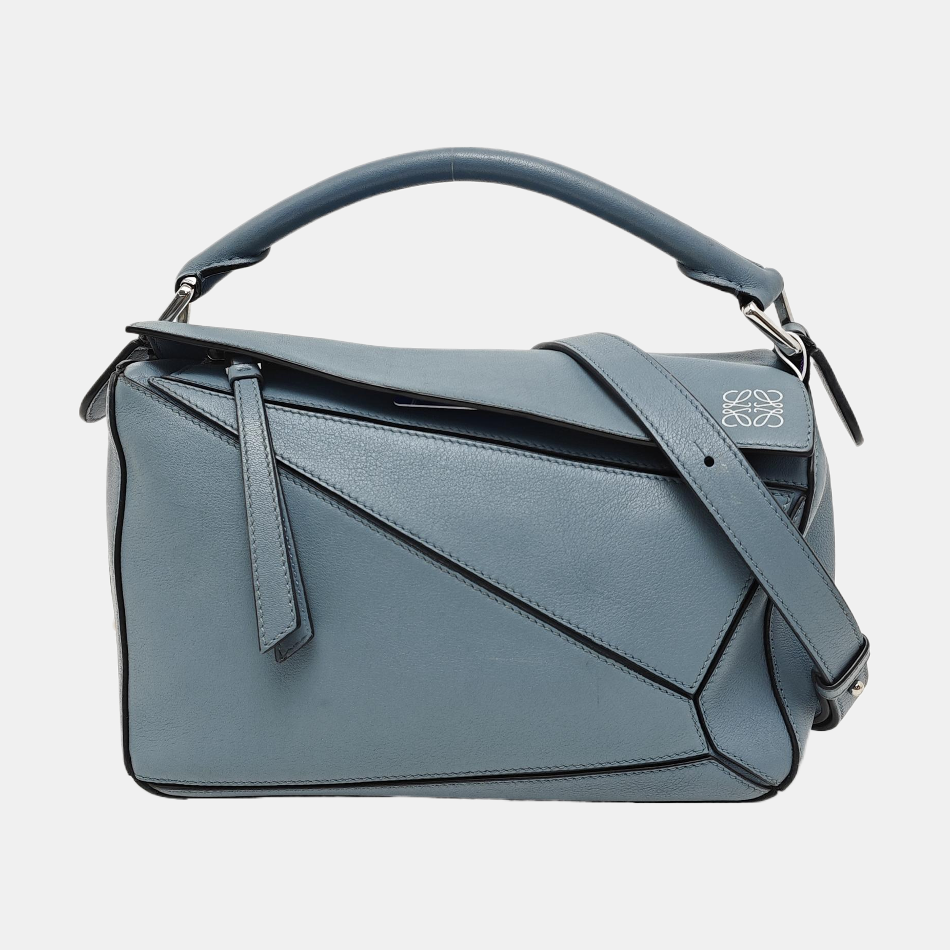 Puzzle Small Calfskin Blue