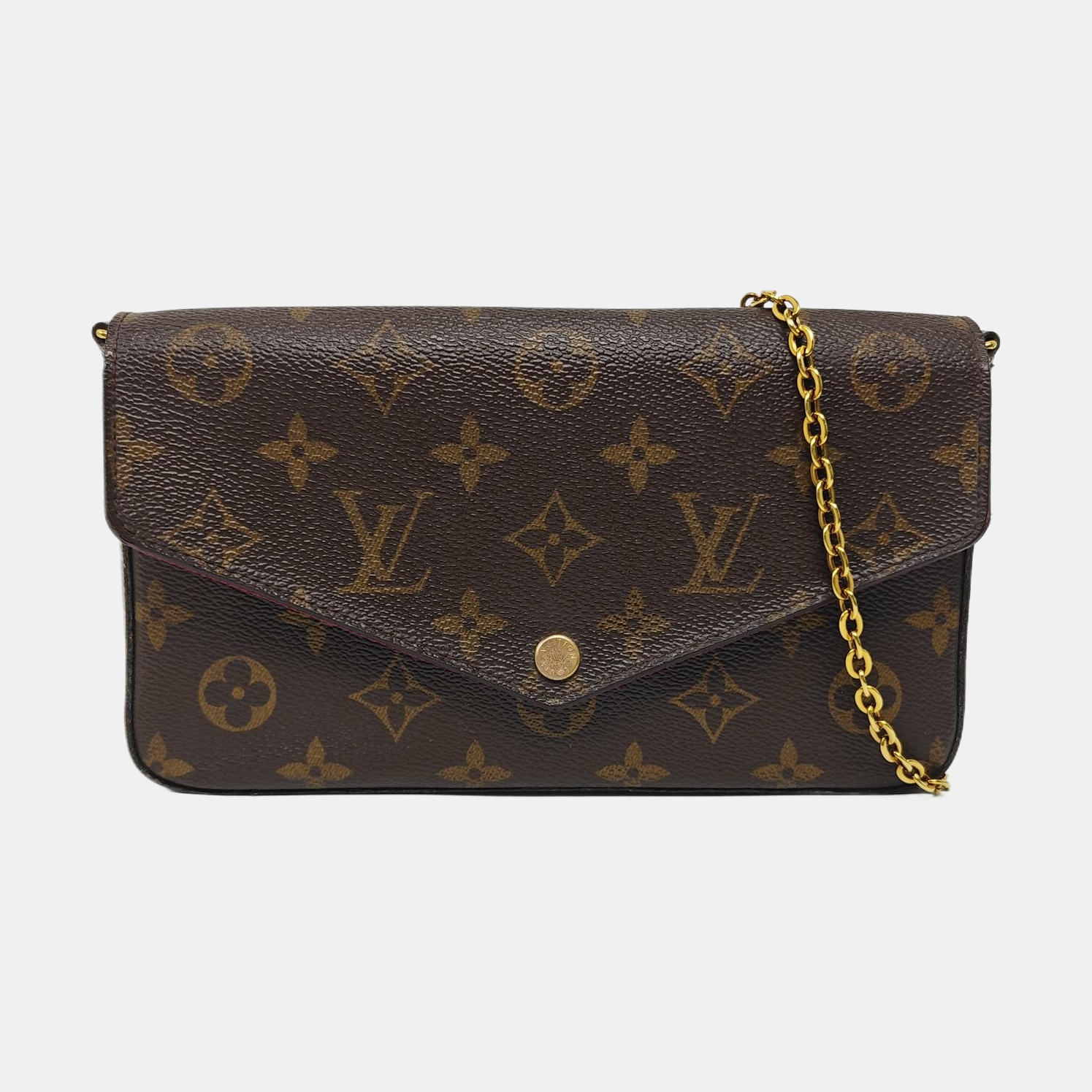 Authenticated pre-owned  FÉLICIE Monogram Coated Canvas Brown - Shoulder Bag at Looply