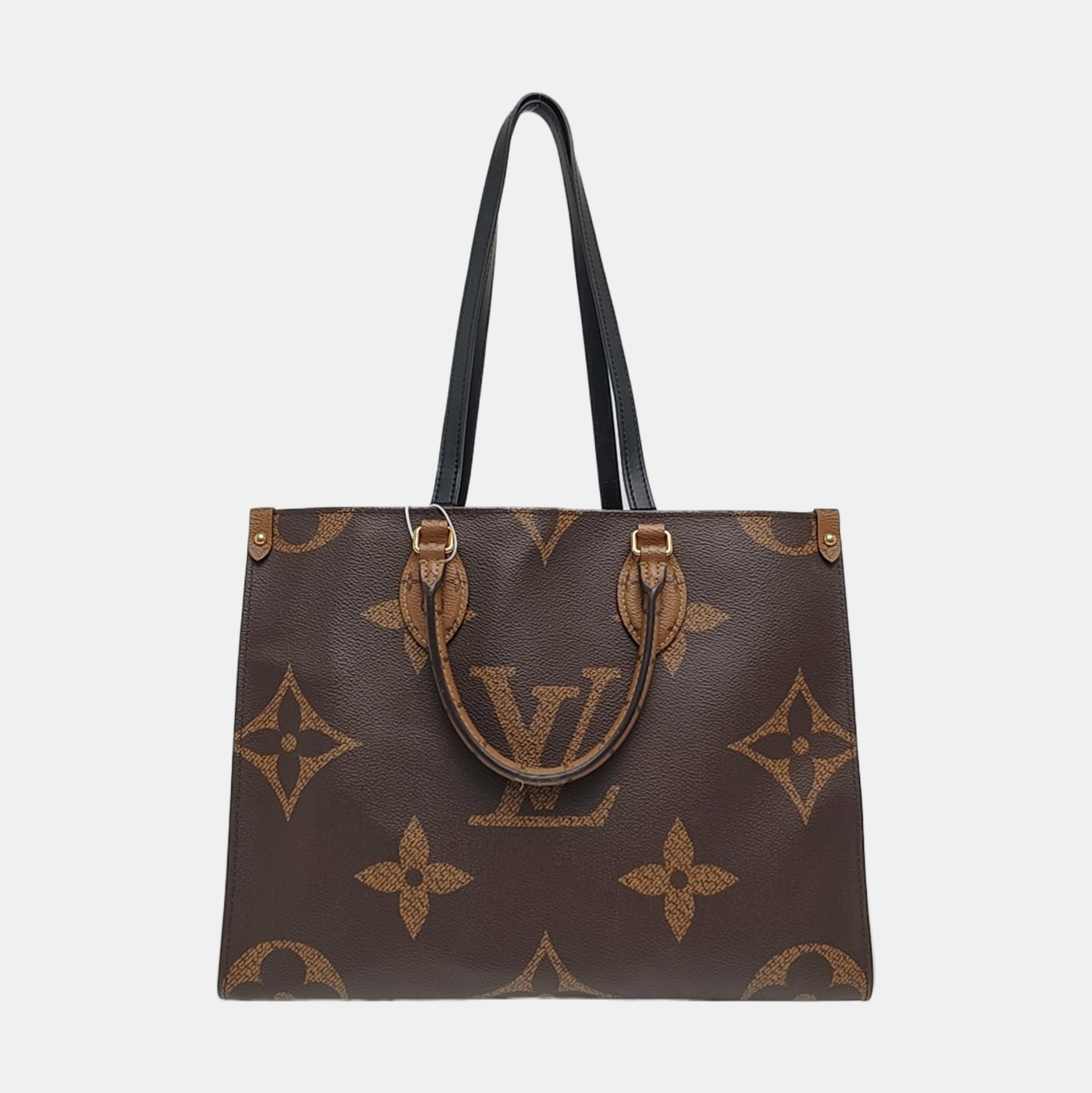ONTHEGO MM Monogram Coated Canvas Brown