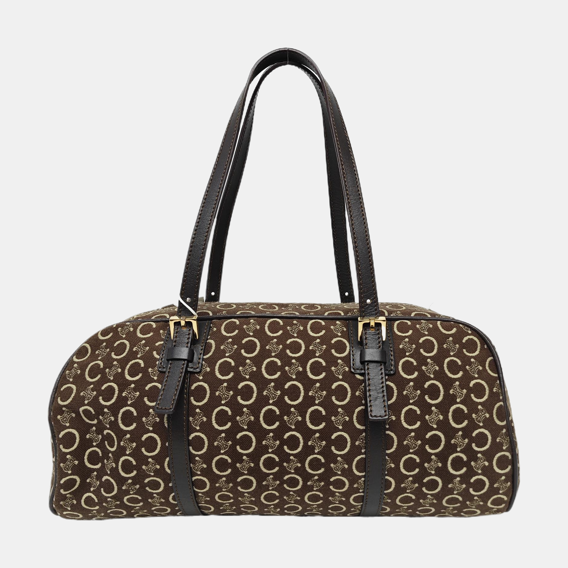 Canvas Top Handle Bag Brown
