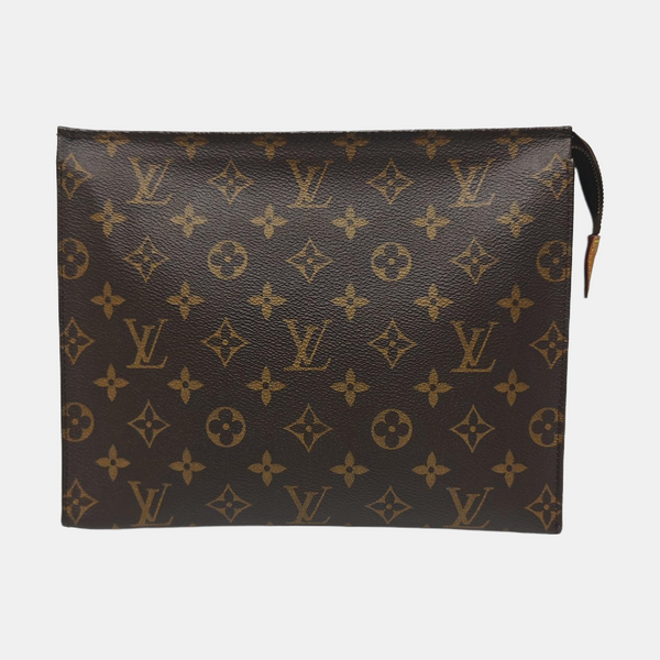 TOILET POCKET 26 Monogram Coated Canvas Brown