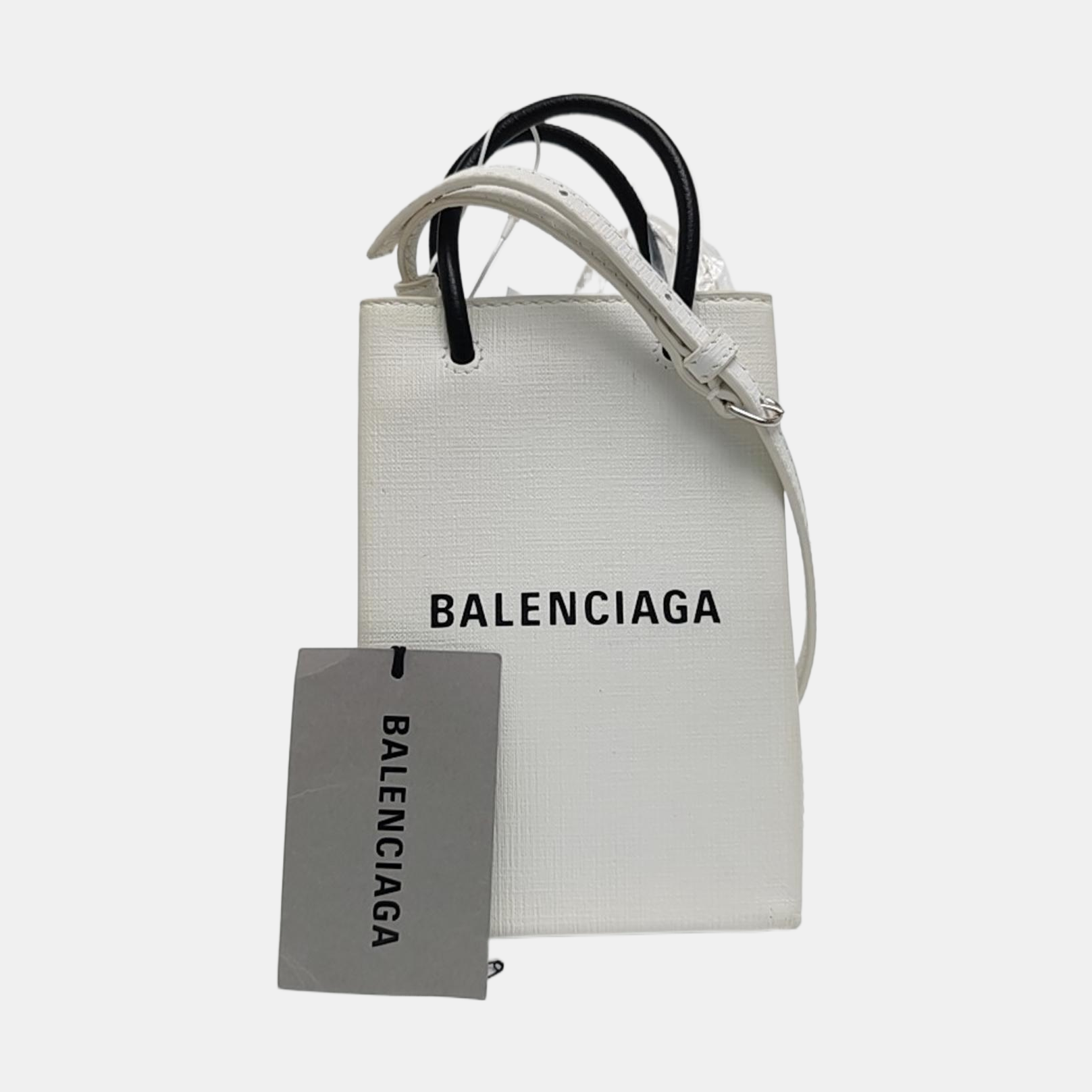 Shopping Bag Calfskin White