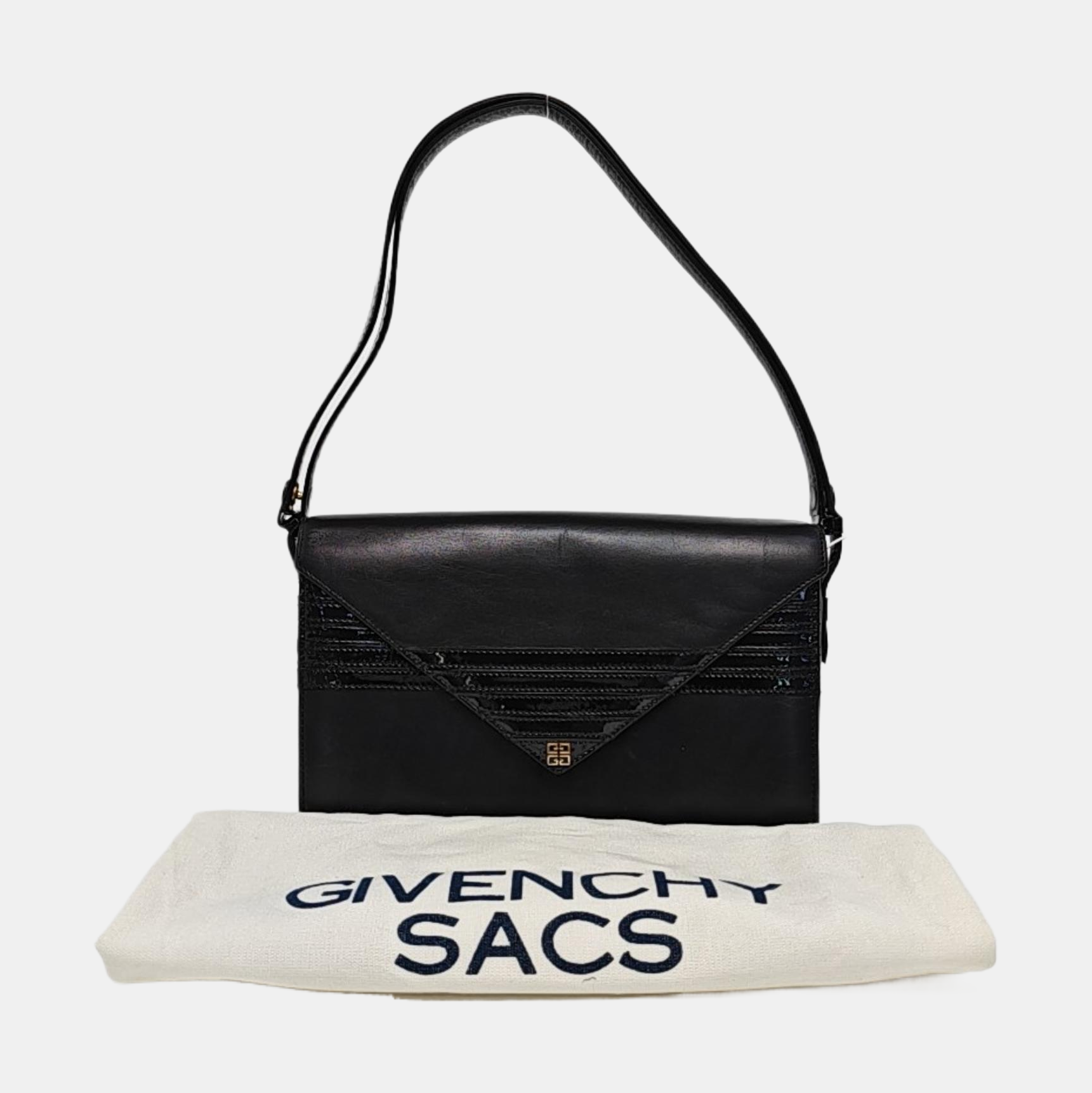 Calfskin Shoulder Bag Black