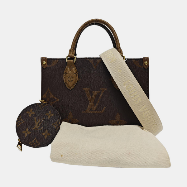 ONTHEGO PM Monogram Coated Canvas Brown