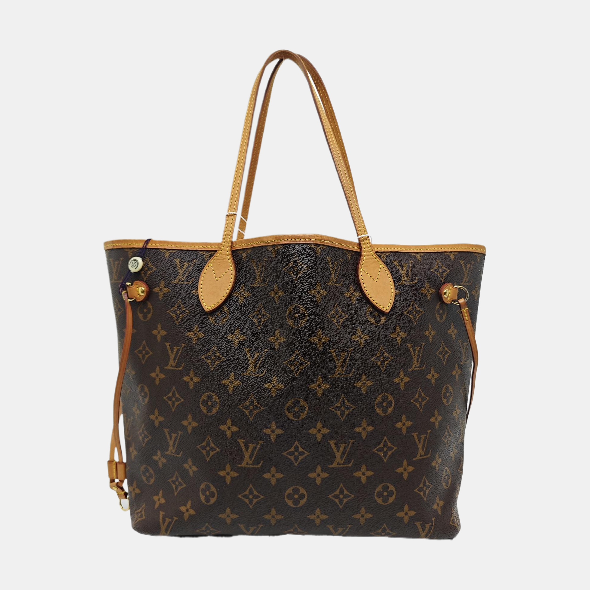 NEVERFULL MM Monogram Coated Canvas Brown