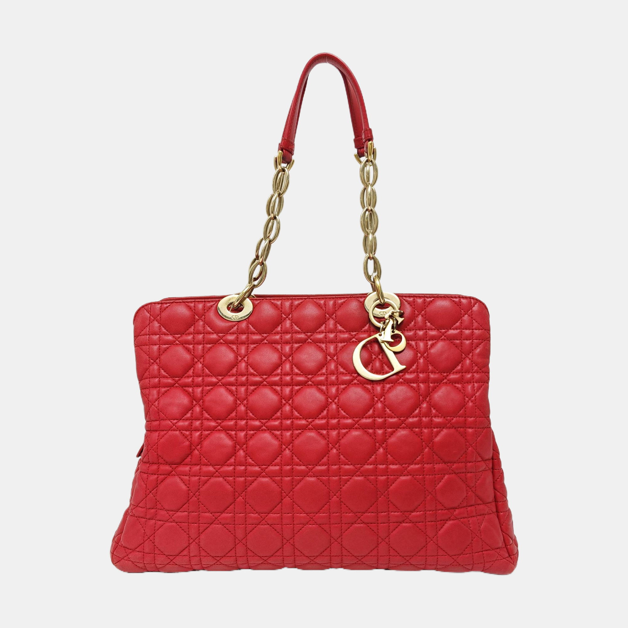Dior Soft Cannage Lambskin Red