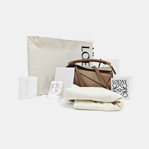 Puzzle Mini Calfskin Gray