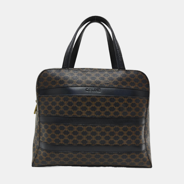 Coated Canvas Tote Bag Black