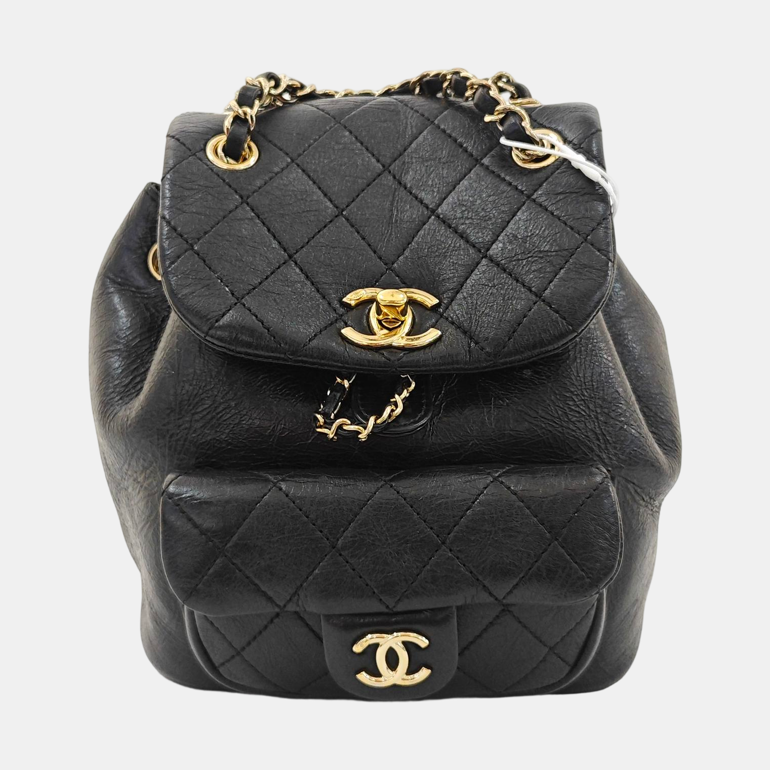 DUMA Quilted Calfskin Black