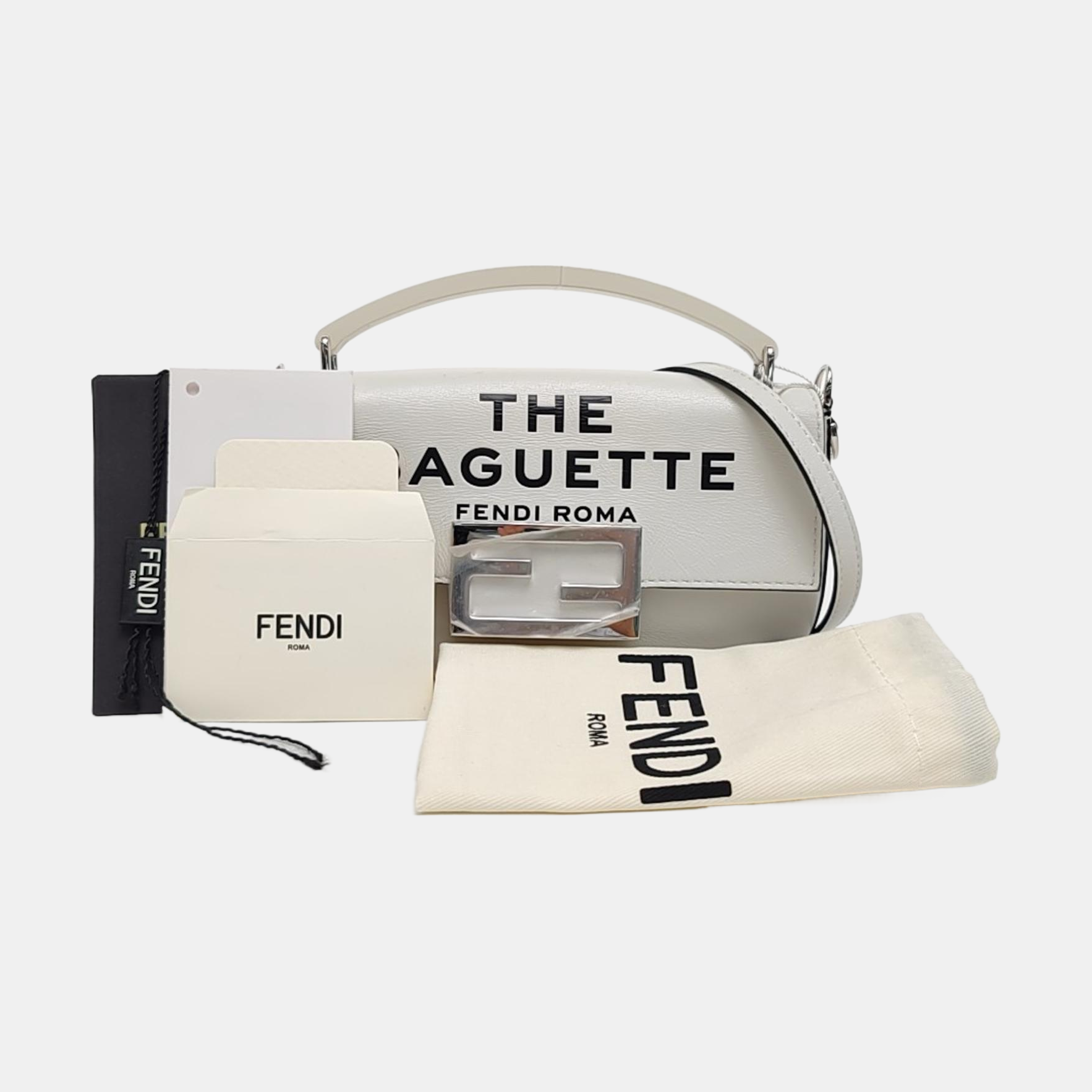 Baguette Mini Calfskin White