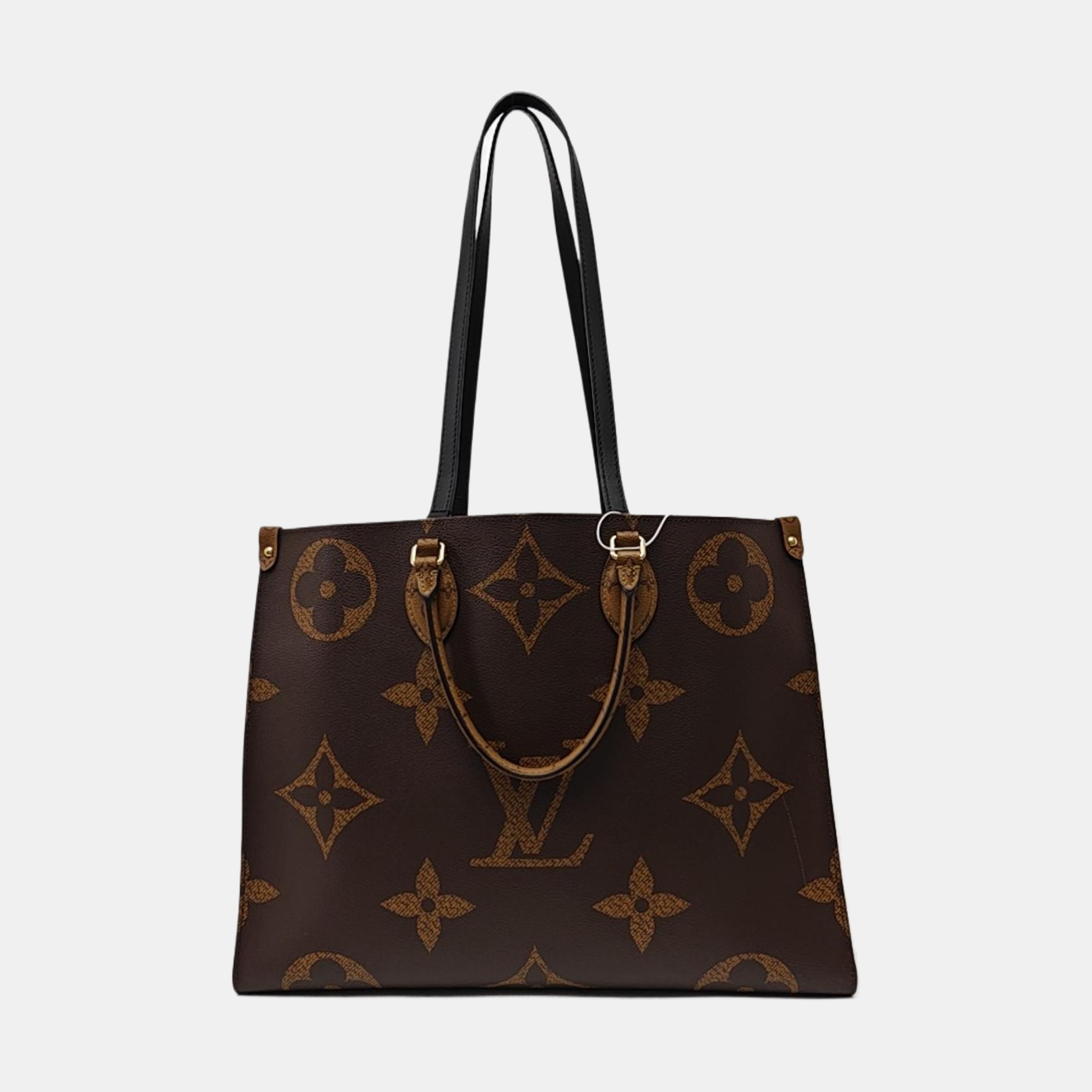 Authenticated pre-owned  ONTHEGO Monogram Coated Canvas Brown - Tote Bag at Looply